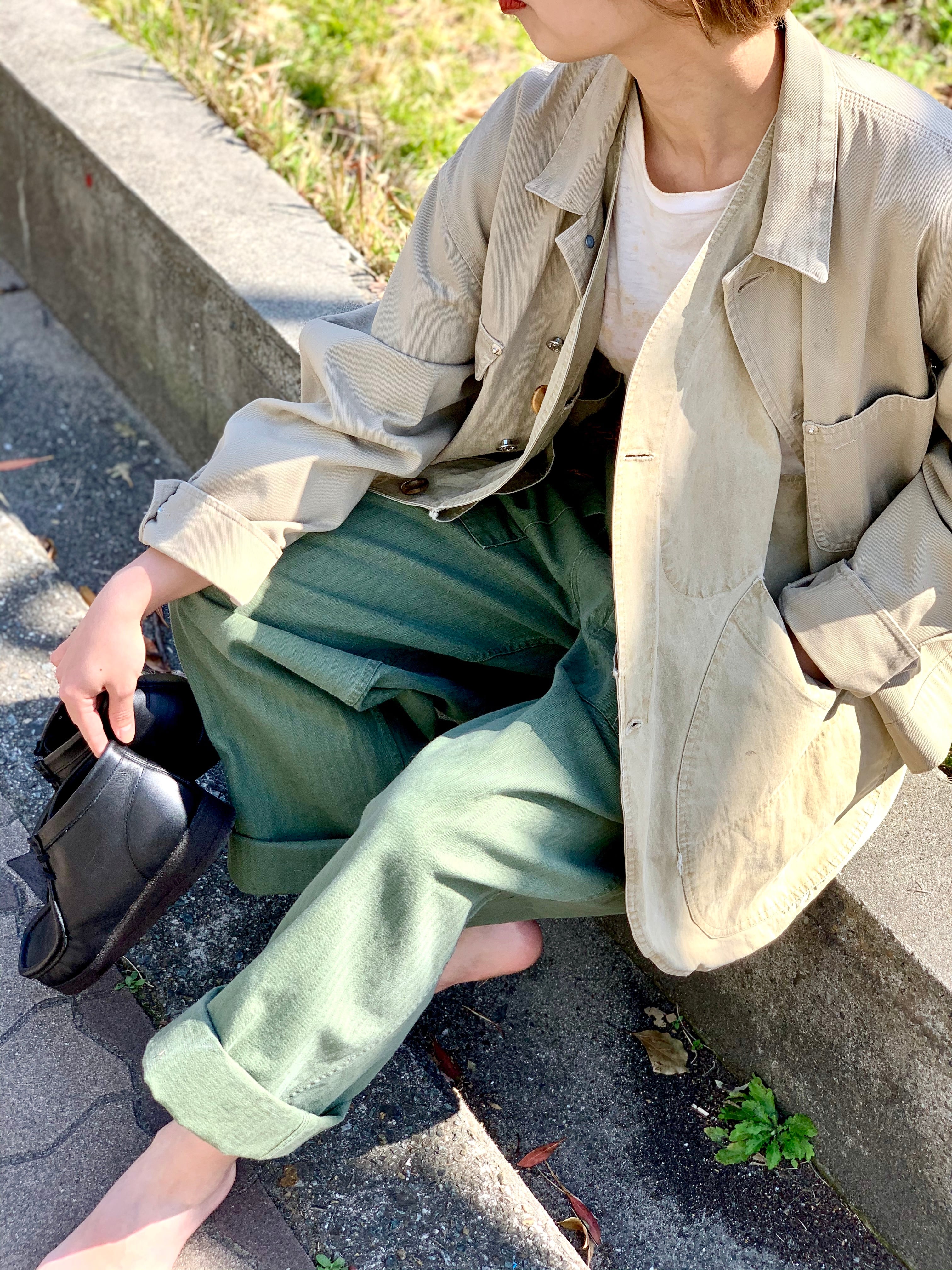 40's− Vintage “us army HBT trousers” “W.A.C” | KEY WEB STORE