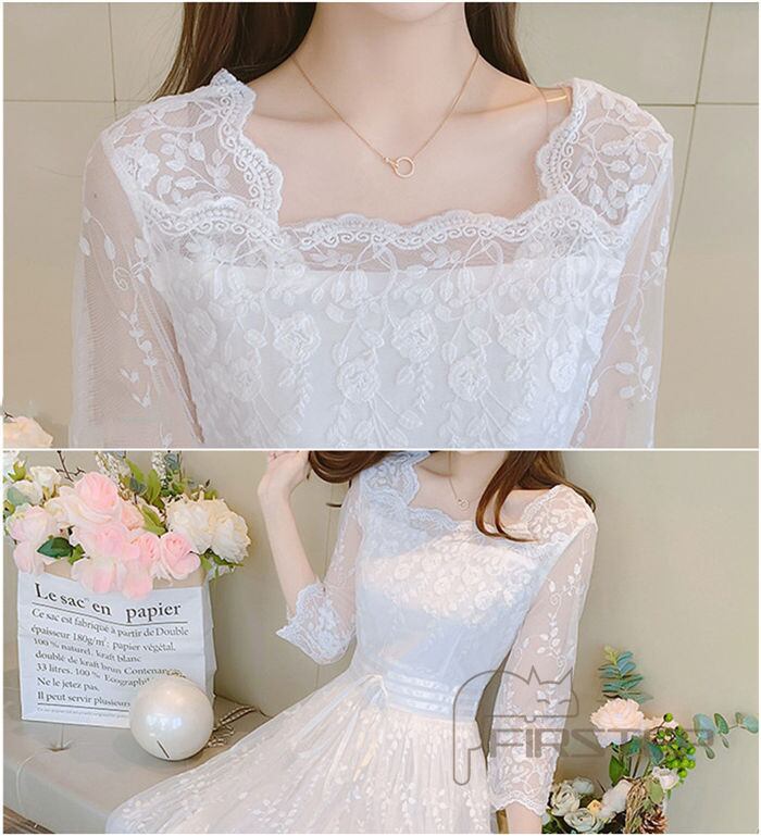 ドレス ロングドレス ワンピース S-XL レース Aライン 7883 ドレス ロングドレス ワンピース パーティードレス レディース S