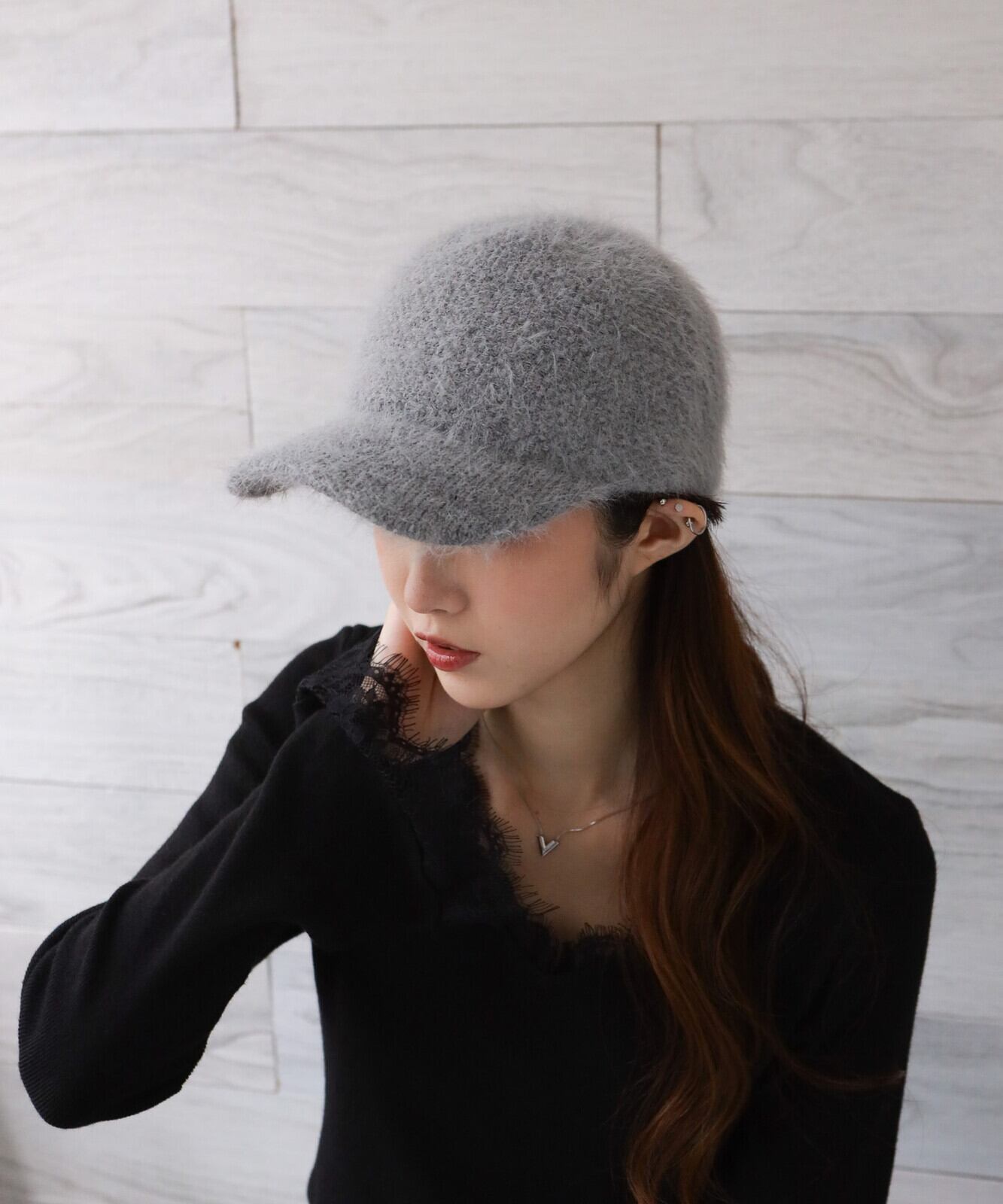 【SELECT】アジャスターゴムアンゴラキャップ