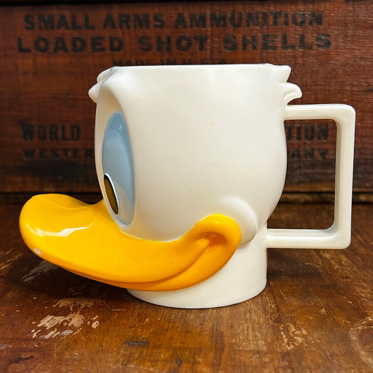 1980s Disney Donald Duck 3D Face Mug ドナルドダック ヴィンテージ フェイスマグ