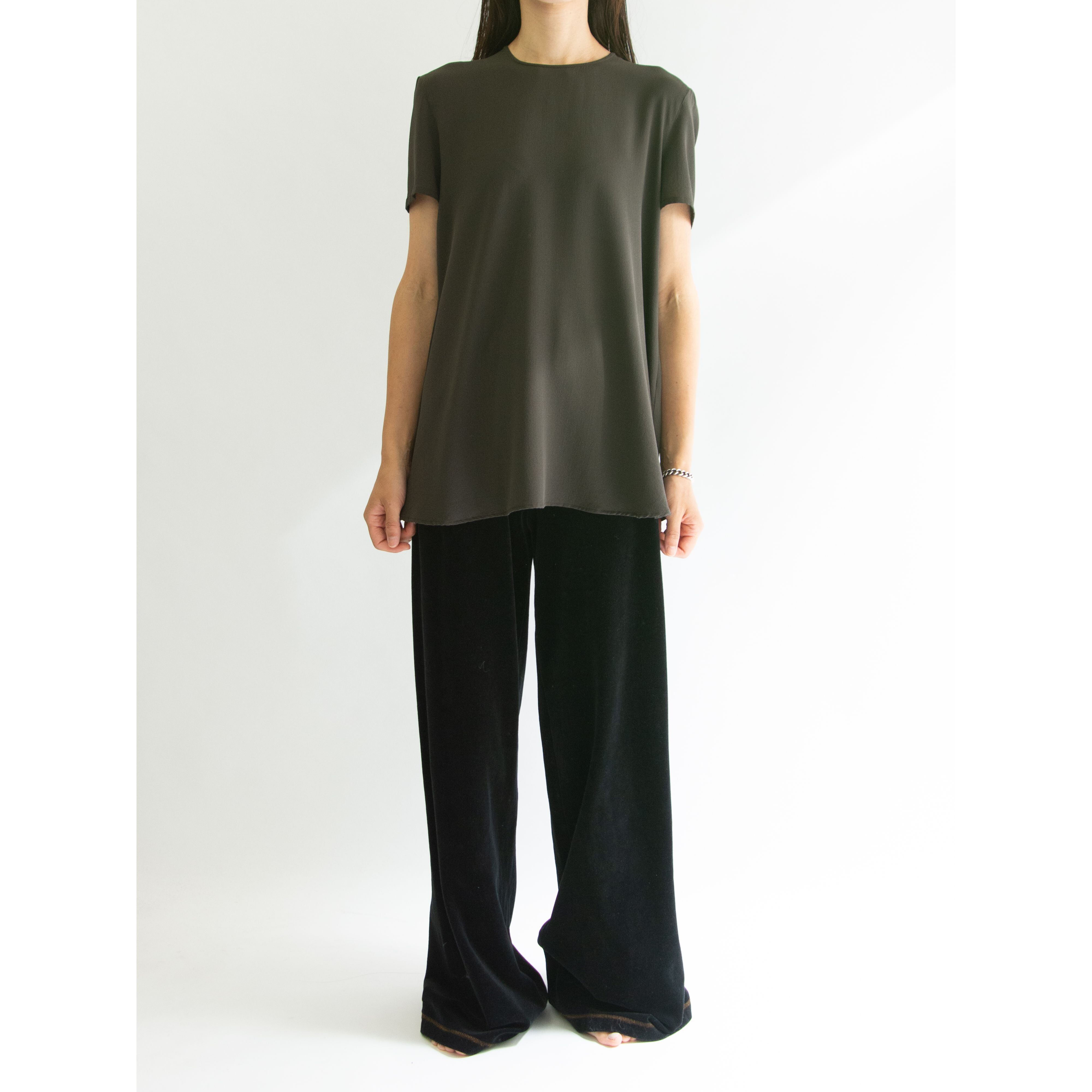 【GIORGIO  ARMANI】Made in Italy 100% Silk Pullover Blouse（ジョルジオアルマーニ イタリア製シルクプルオーバーブラウス）