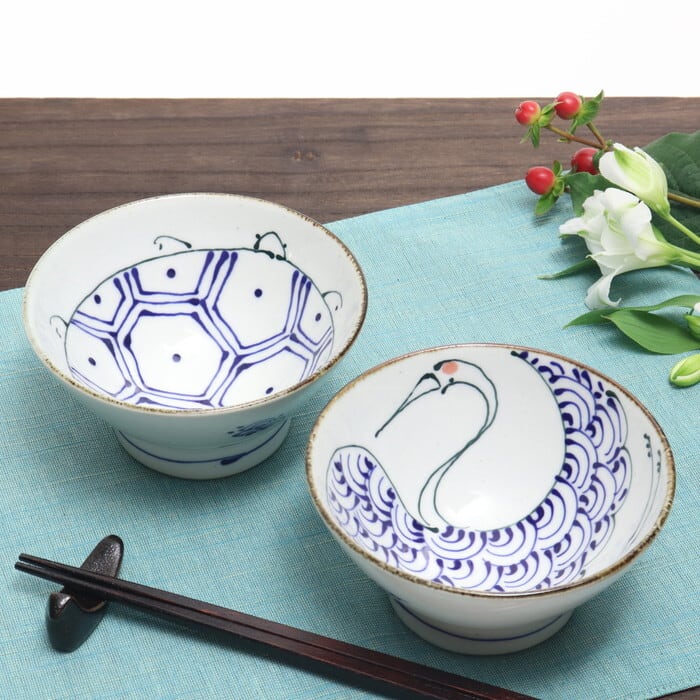 波佐見焼 翔芳窯 くらわんか碗 飯碗 Hasami-yaki Rice bowl #140 | 和