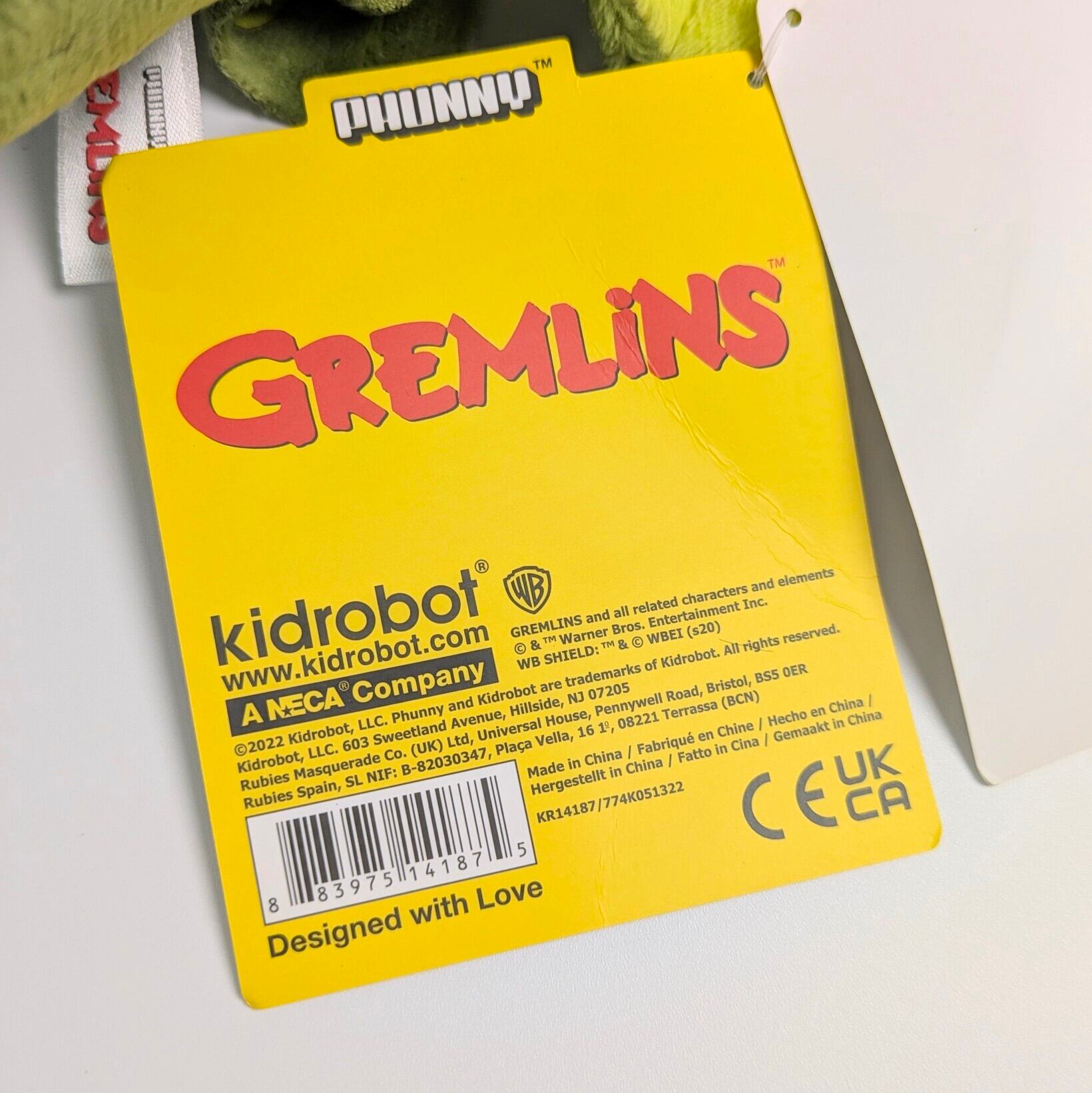 再入荷!【 Gremlins / グレムリン 】 STRIPE ( ストライプ ) ぬいぐるみ / プラッシュ plush toy / kidrobot PHUNNYシリーズ 〚アメリカン雑貨 アメトイ〛