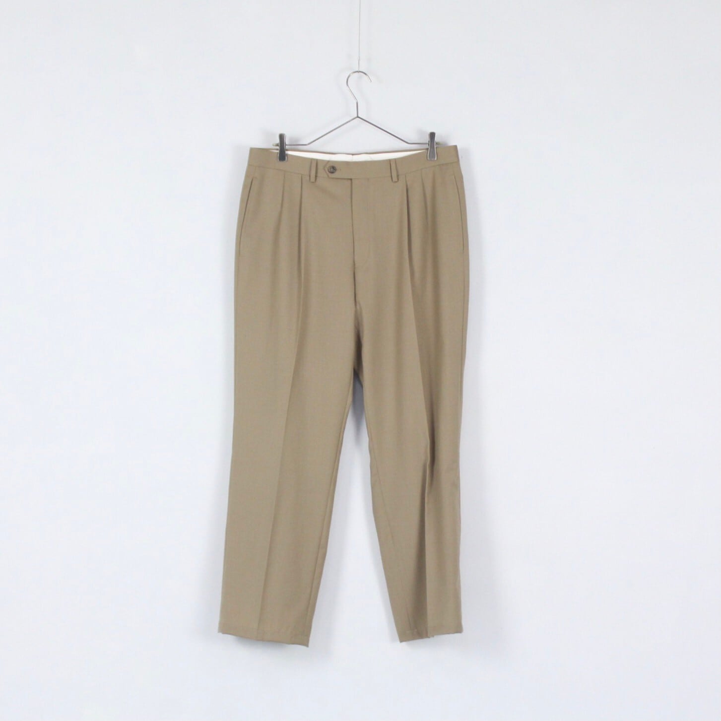 LAUREN RALPH LAUREN 2タックスラックス ミルクティーベージュ【FF