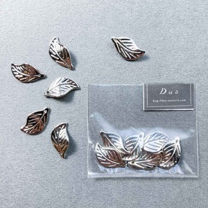 〈再入荷〉シルバーリーフチャームパック（6p）
