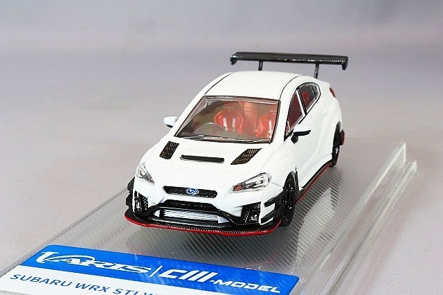CM MODEL / CMモデル　1/64 SUBARU VAB WRX STI＆S4 VARIS Wide Body Kit ホワイト　CM64-STI&S4-02