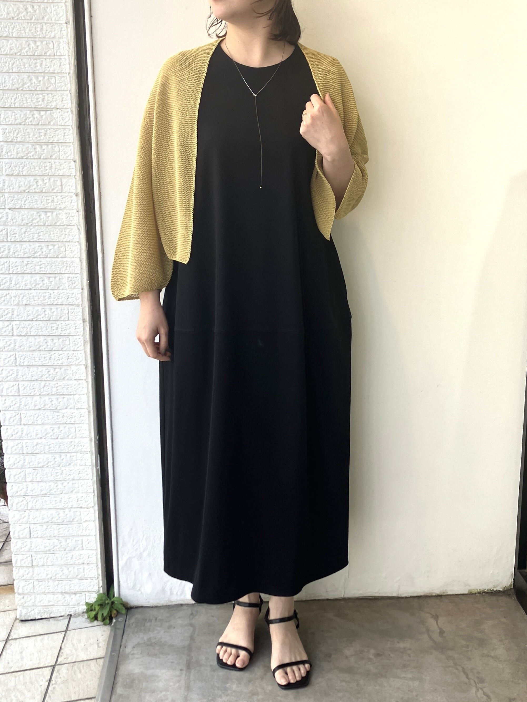 ZOCCONスムースジャージワンピース(ブラック)