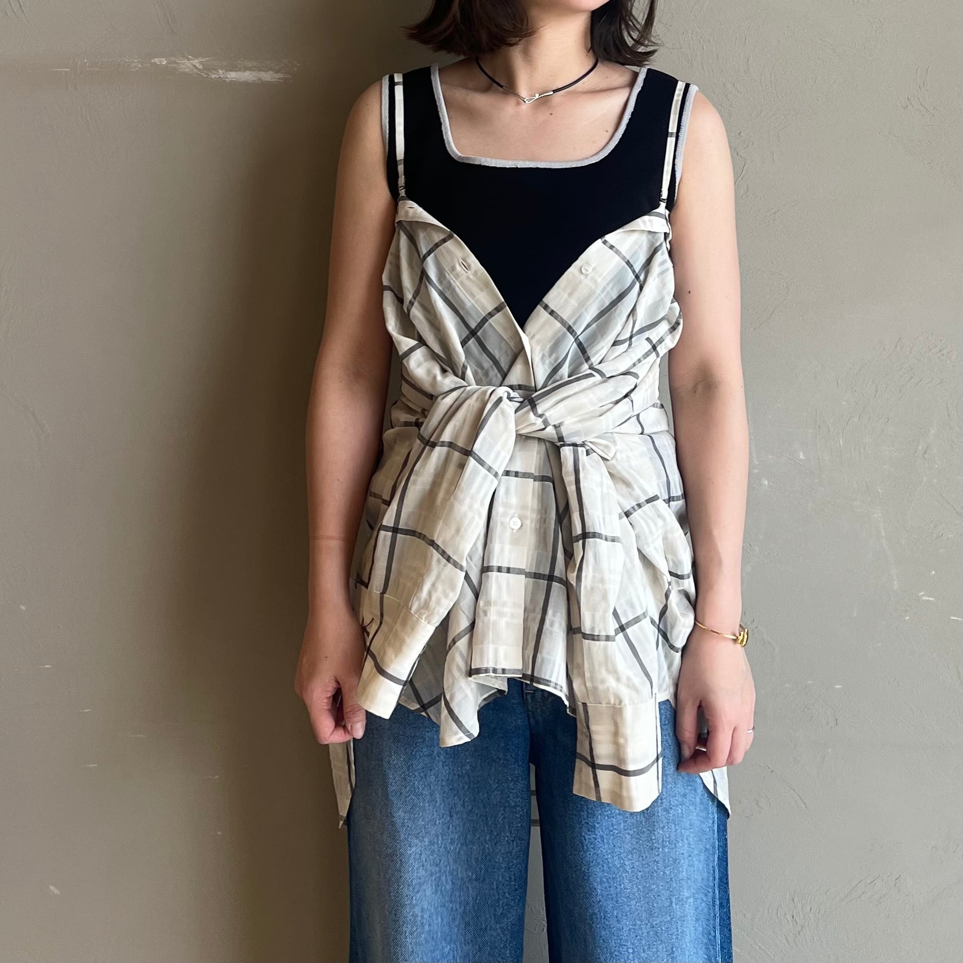 CLOCHE 】 2wayシアーチェックシャツ | valance 福井｜レディース