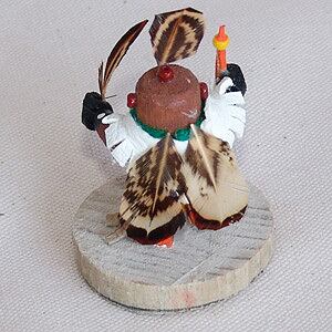 カティーナドール　大きい木彫り（カチーナ）40cm 木製動物彫刻 カティーナドール 大きい木彫り（カチーナ）40cm 木製動物彫刻 Koyemsi