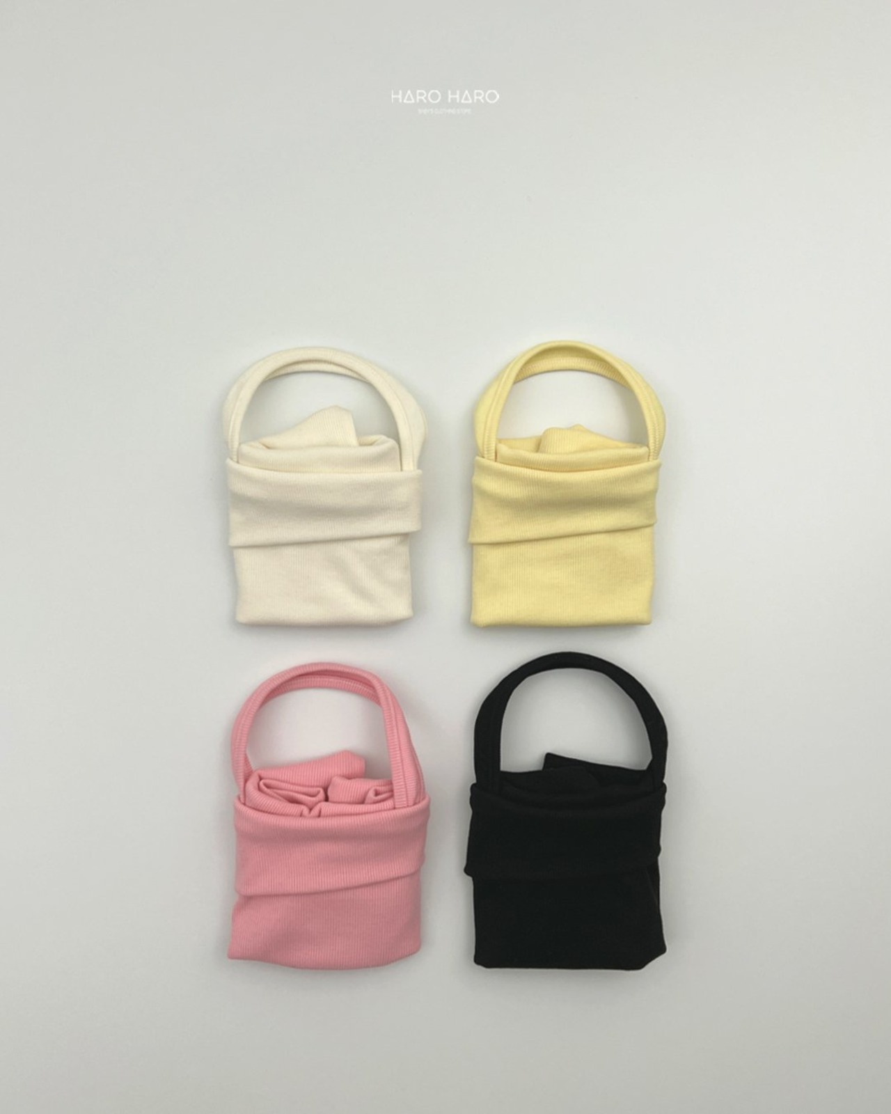 [HARO HARO] Choux cream shoulder halter neck tee (2XL/3XL/4XL) / [하로하로] 슈크림숄더홀터넥티 (2XL/3XL/4XL)