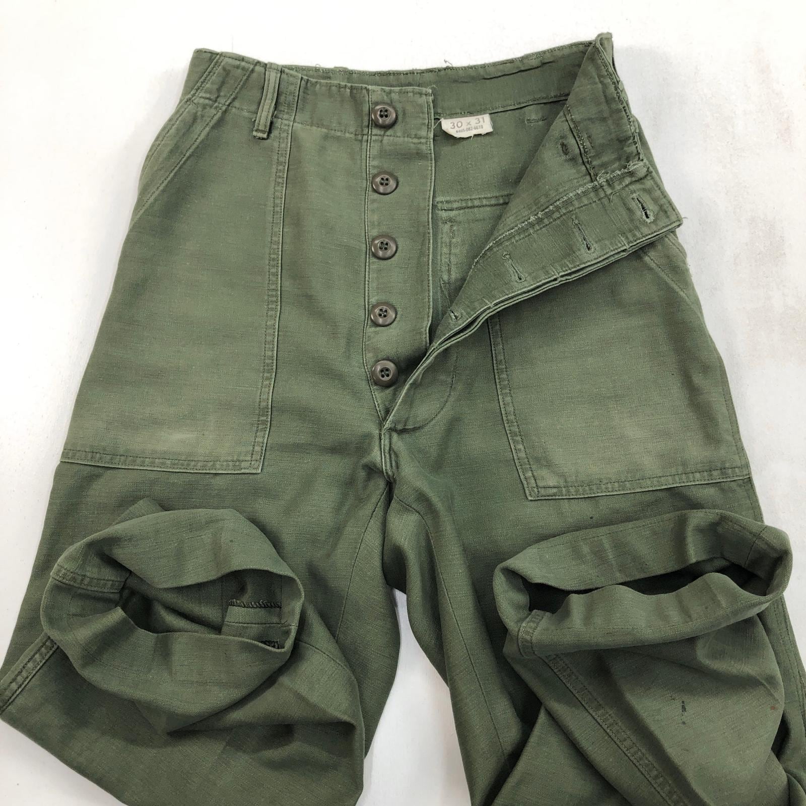 U.S.ARMY 60-70年代 OG-107 ベイカーパンツ W25 L23-24 相当 小さい