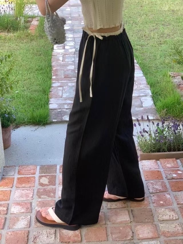 (vegetable) mule slacks / 2color