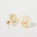 EARRINGS || 【通常商品】 POTTERY STYLE FLOWER BEIGE EARRINGS || 1 EARRINGS || PINK BEIGE || CRSR0708C