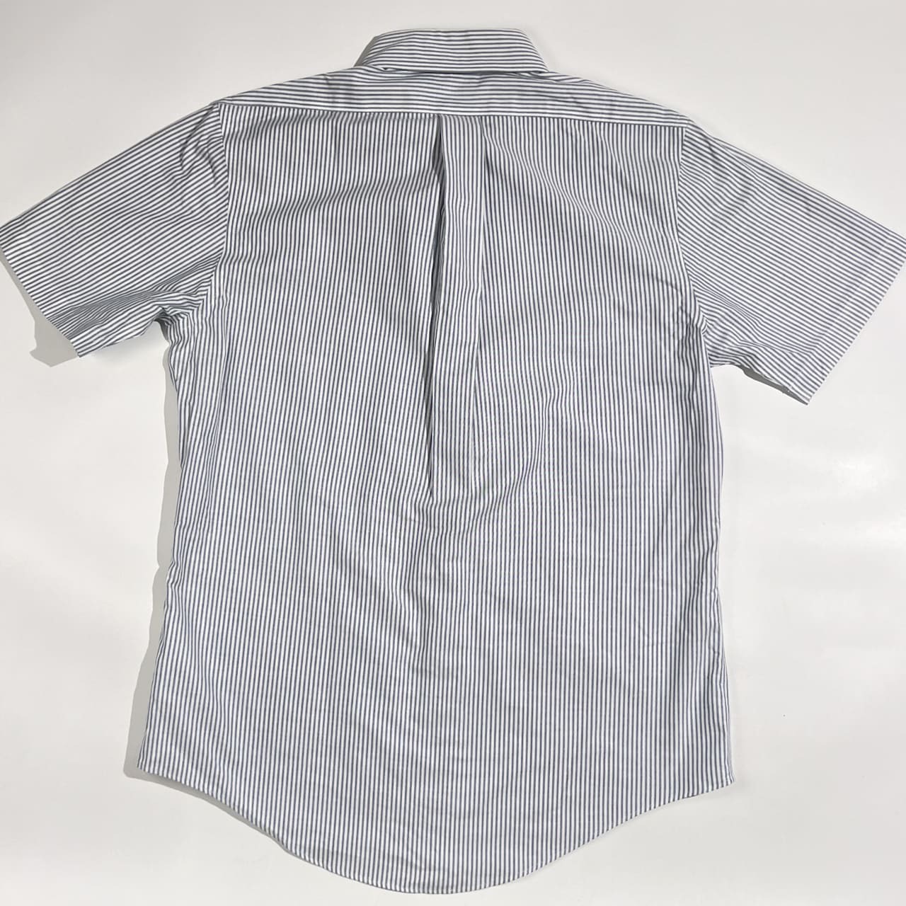 Brooks Brothers ブルックスブラザーズ REGENT ノンアイロン ストライプ柄 BD ボタンダウン オックスフォード  半袖 シャツ  サイズ M /ブルー系 メンズ