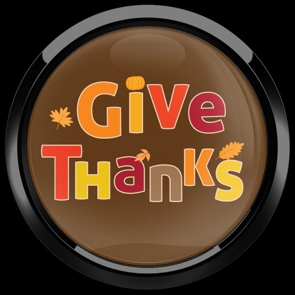 ゴーバッジ(ドーム)（CD0971 - Seasonal Thanksgiving Give Thanks） - 画像2