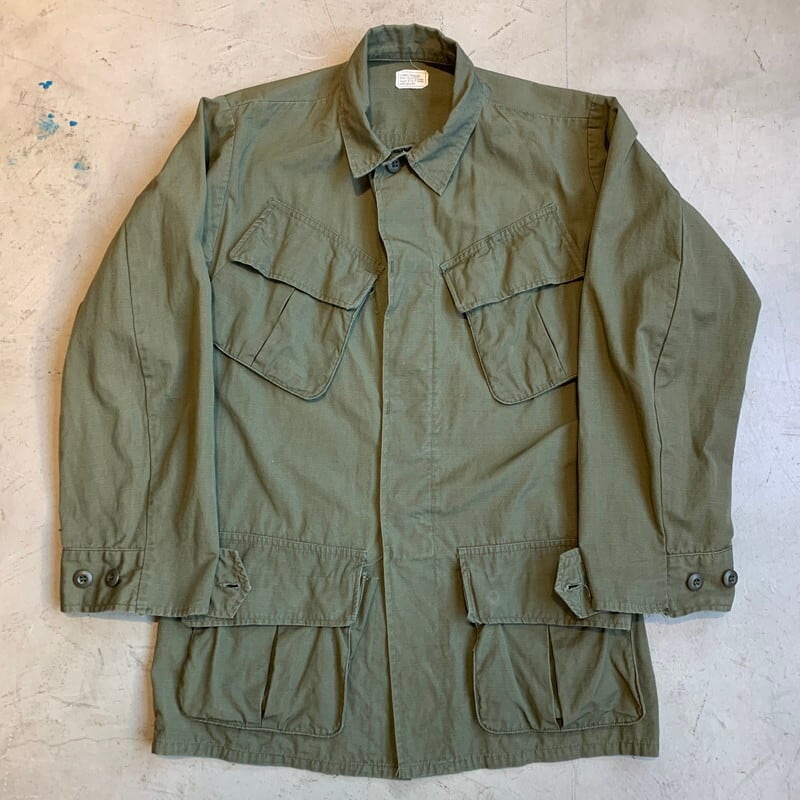 70's U.S.ARMY ジャングルファティーグジャケット 4th 5th リップストップ X SMALL REGULAR  DSA100-70-C-0208 MACSHORE CLASSICS社 米軍 ミリタリー NAM戦 希少 ヴィンテージ BA-1269 RM1638H  | agito