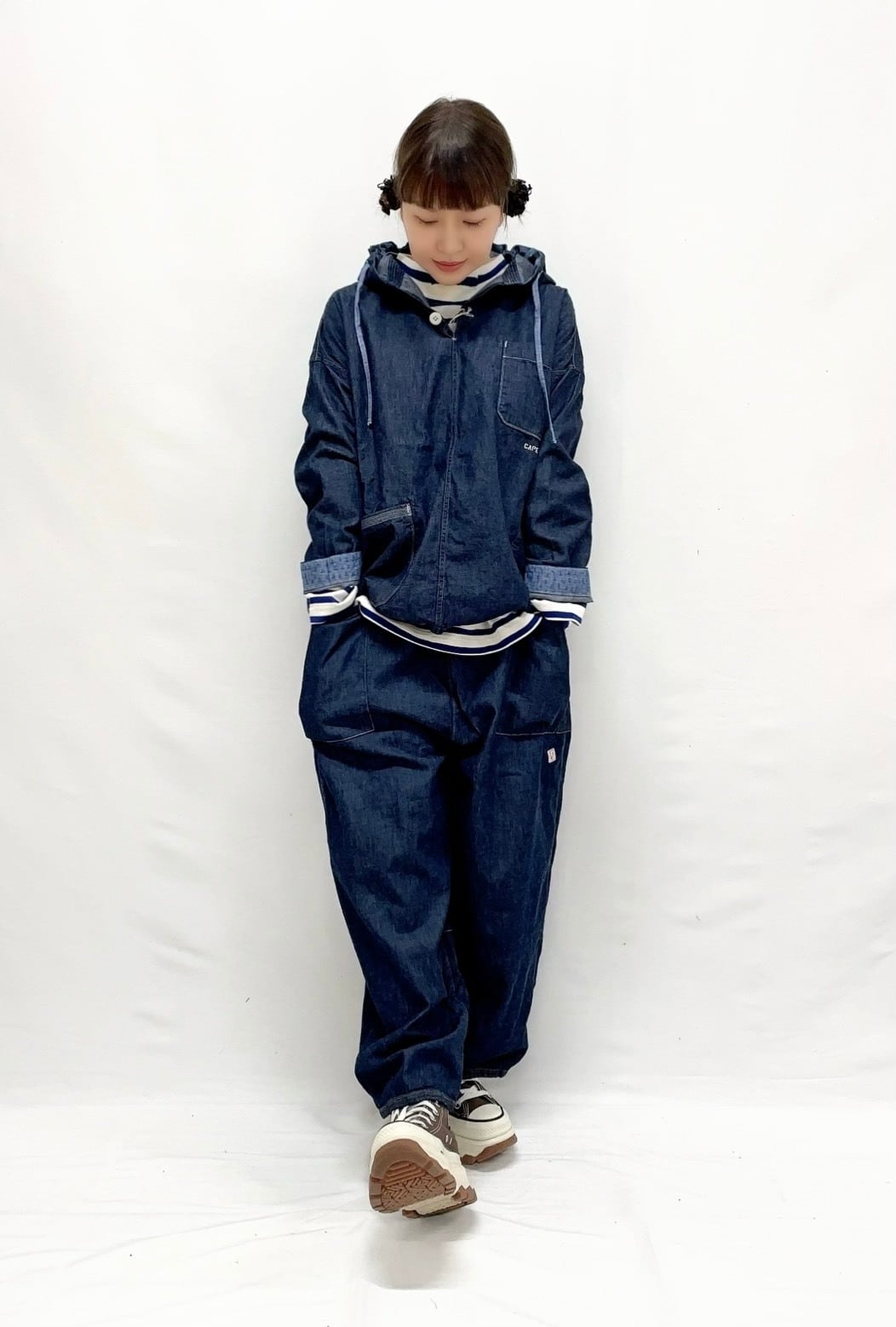 最終値下げ快晴堂オーバースカートオリーブ オリーブ デ オリーブ OLIVE des OLIVE 【NAO】タックロングフレアSK