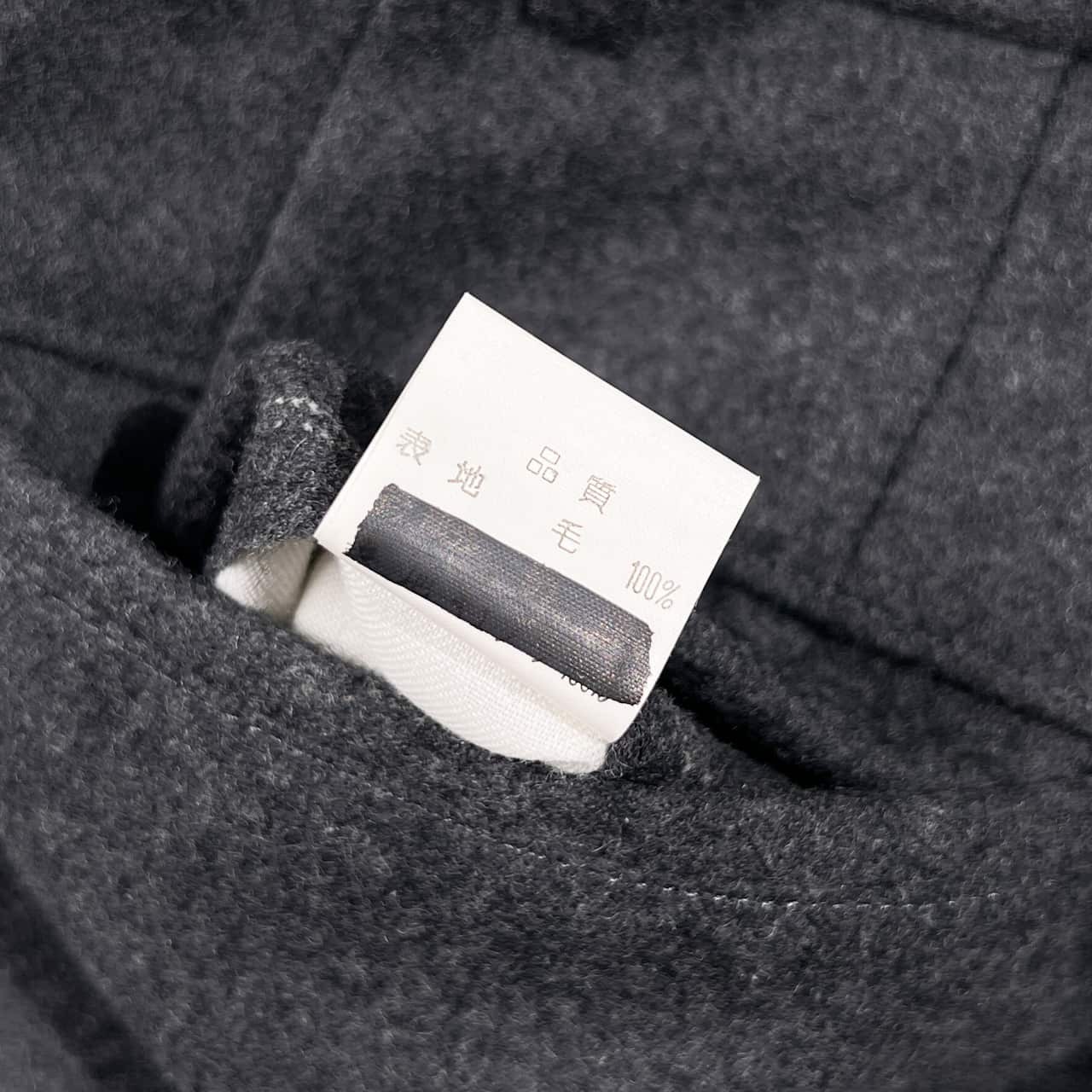 BLUE TRADITIONAL CLUB ブルートラディショナルクラブ ウール 裾ダブル スラックス パンツ W73/ダークグレー系 メンズ