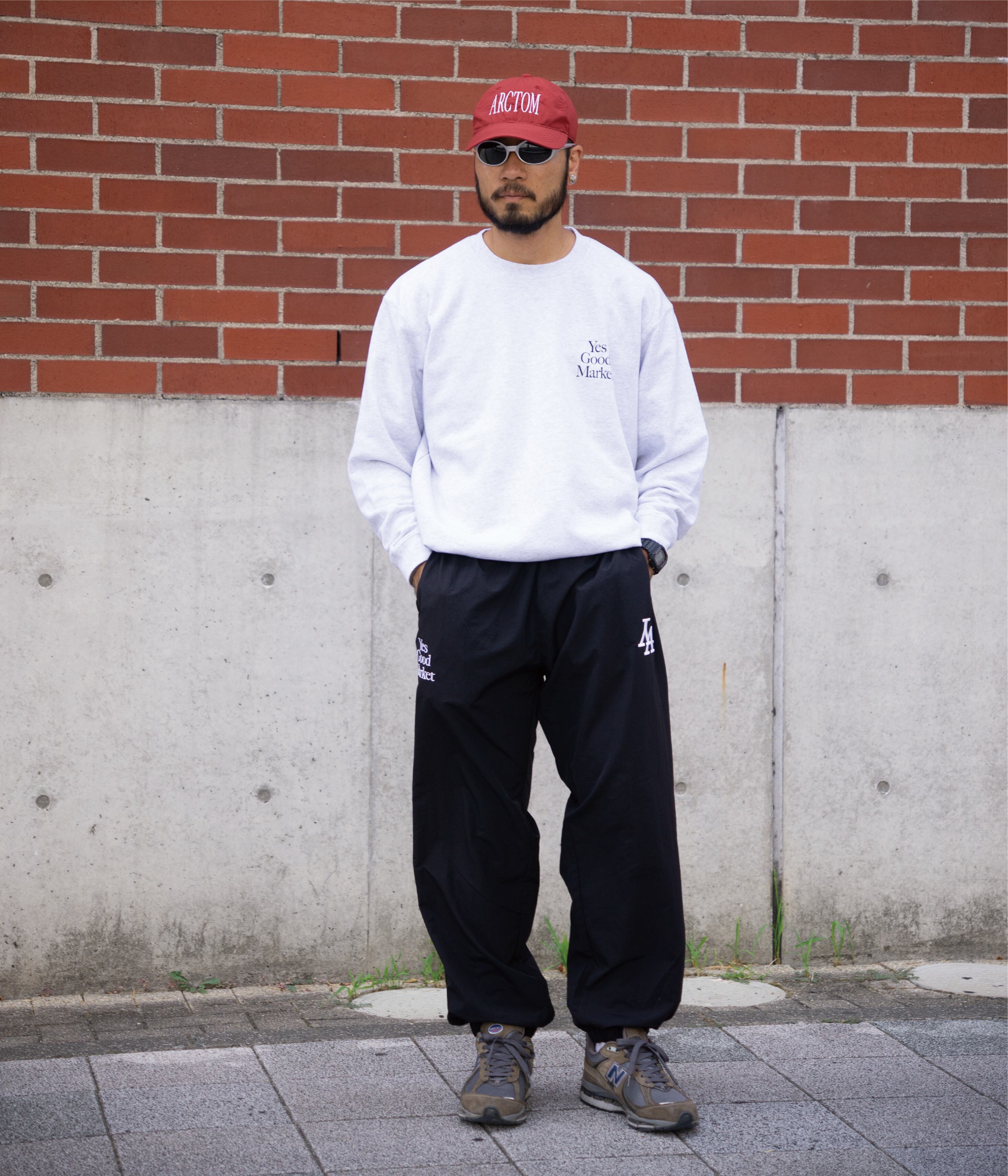 YGM×AM EDO FONT SWEAT [ASH GRAY] | arctom