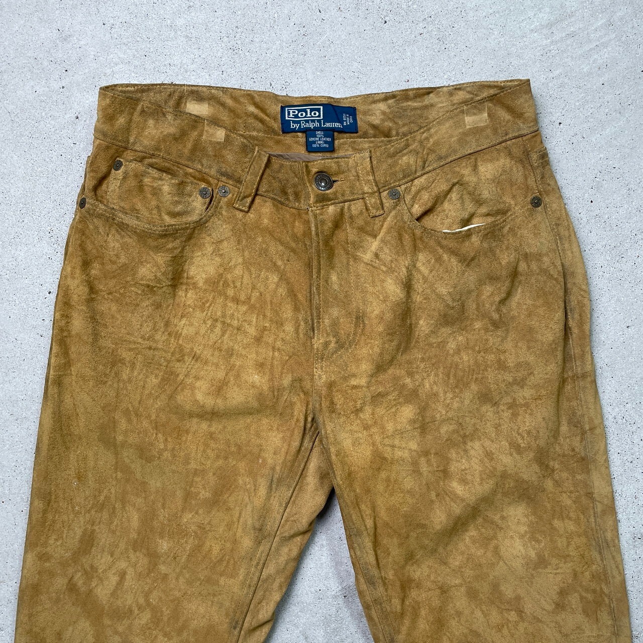 90年代 Polo by Ralph Lauren ポロバイラルフローレン スエードレザー 