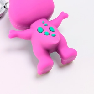 【 Barney & Friends( バーニー&フレンズ ) 】 『 Barney 』3D Rubber KeyHolder / ラバーキーホルダー / フィギュアキーホルダー〚アメリカン雑貨 アメトイ〛
