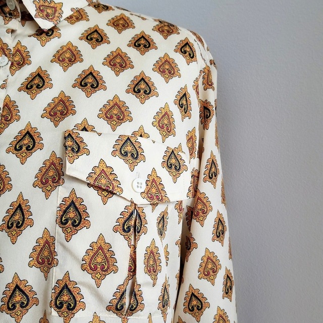 80s Damask Blouse
