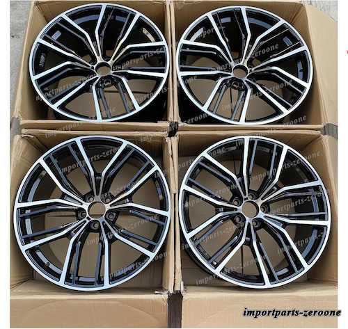 22インチ 新品 コンケーブ スタイル ホイール 2019+ BMW X5 2020+ X6 5x112 701 4 個セット -BRN-12128