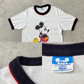 80年代 USA製 DISNEY ディズニー ミッキーマウス キャラクタープリント 