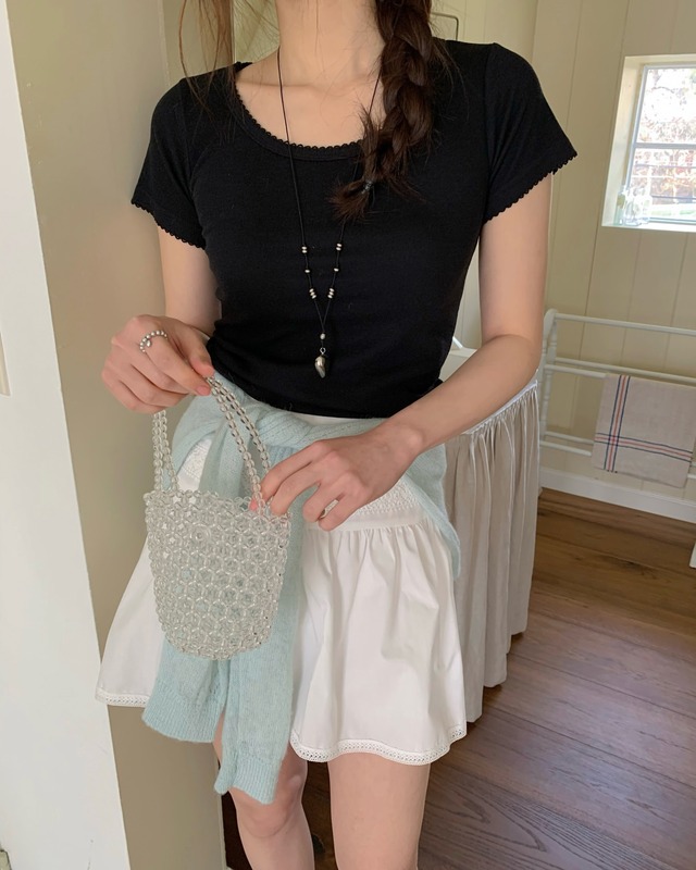 (予約)ezediary / Pincoat Short Sleeve Tee / 2color