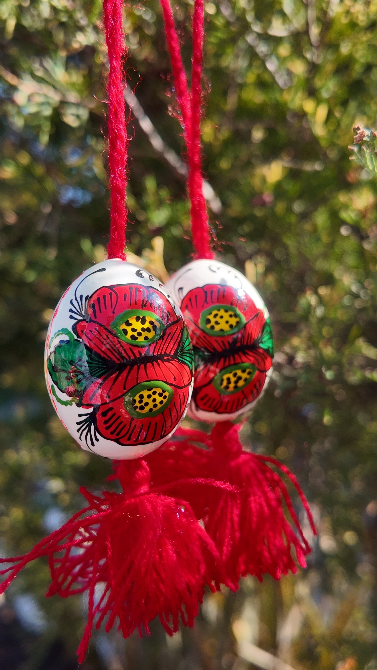 装飾用木製プィサンカ　小（イースターエッグ）　コロミヤモデル　 - 2