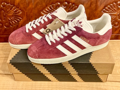 adidas（アディダス） GAZELLE（ガッツレー ガゼル）ワインレッド/白 7 25cm 90s 236