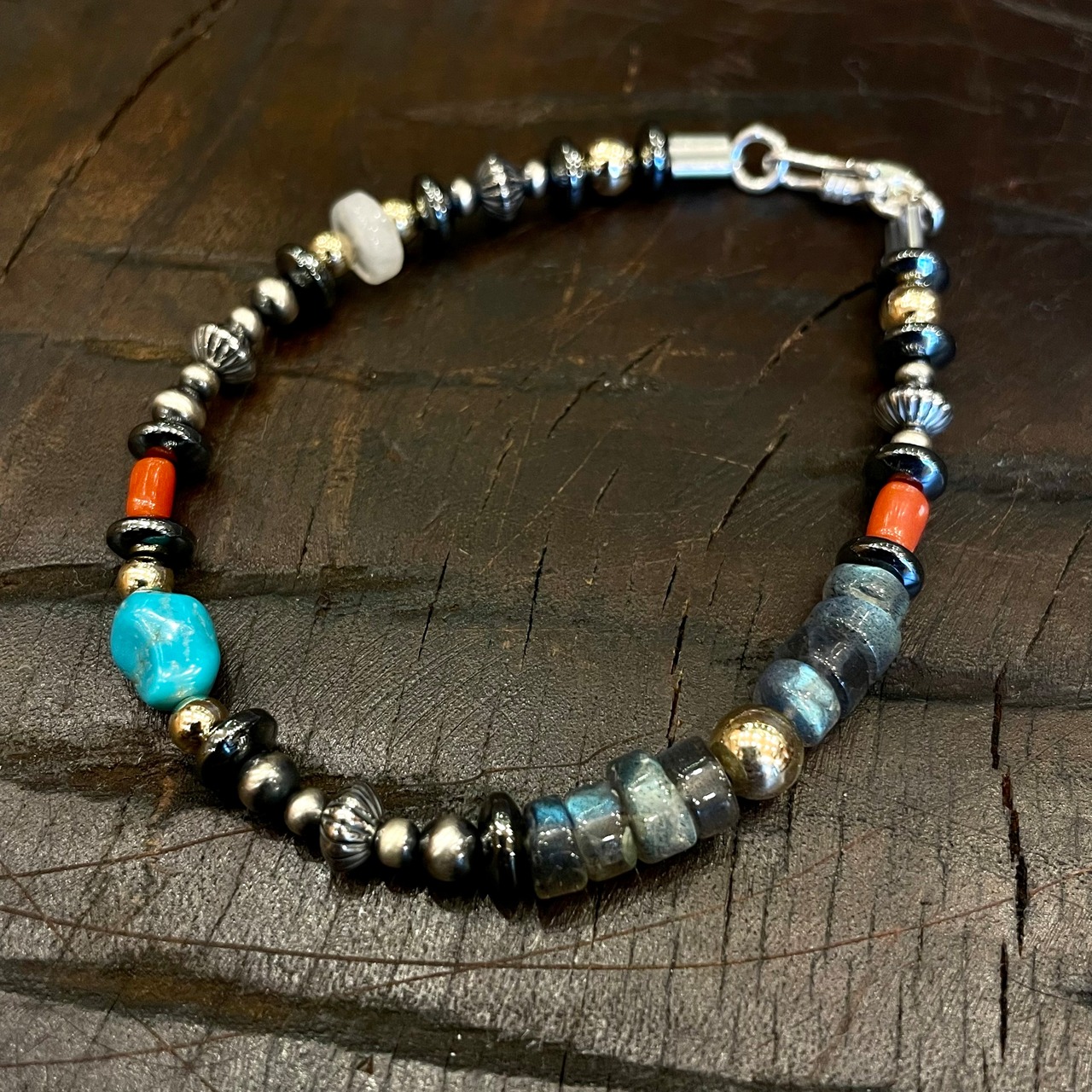 ブライト（Bright）ブレス（Wave Hematite）19cm - 1