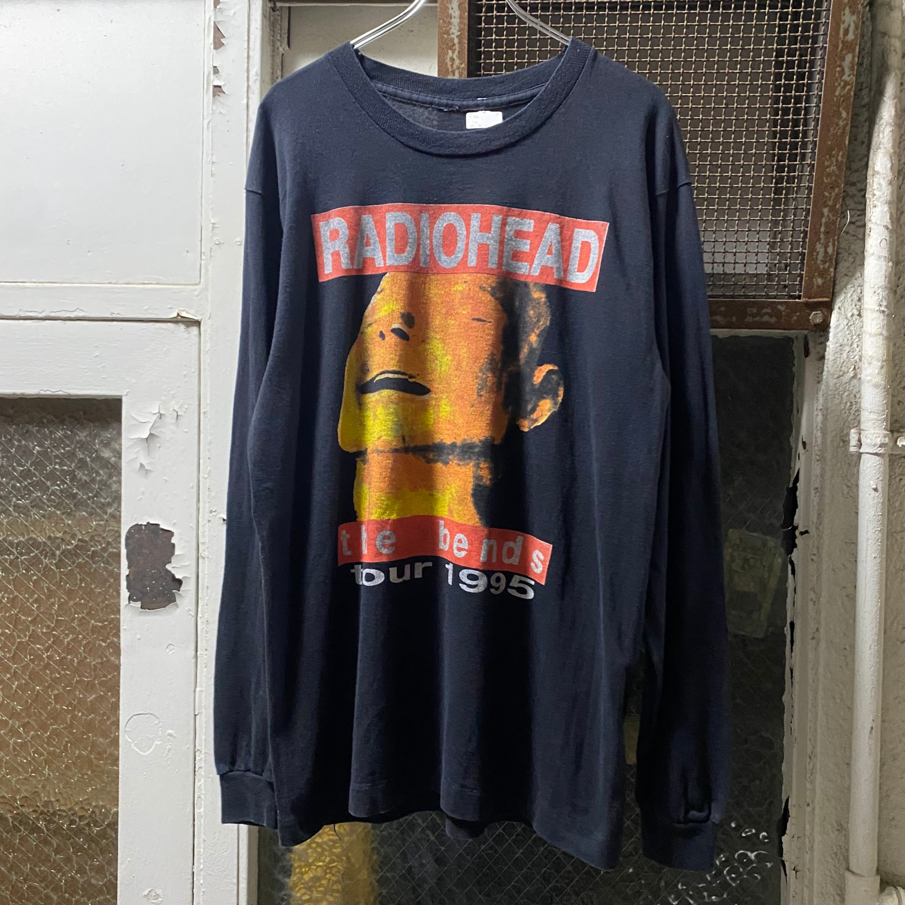 RADIOHEAD 1999年ツアーTシャツ長袖 90's RADIOHEAD L/S Tee “The Bends Tour 1995” | 下北沢SPiKe＆SPiCe