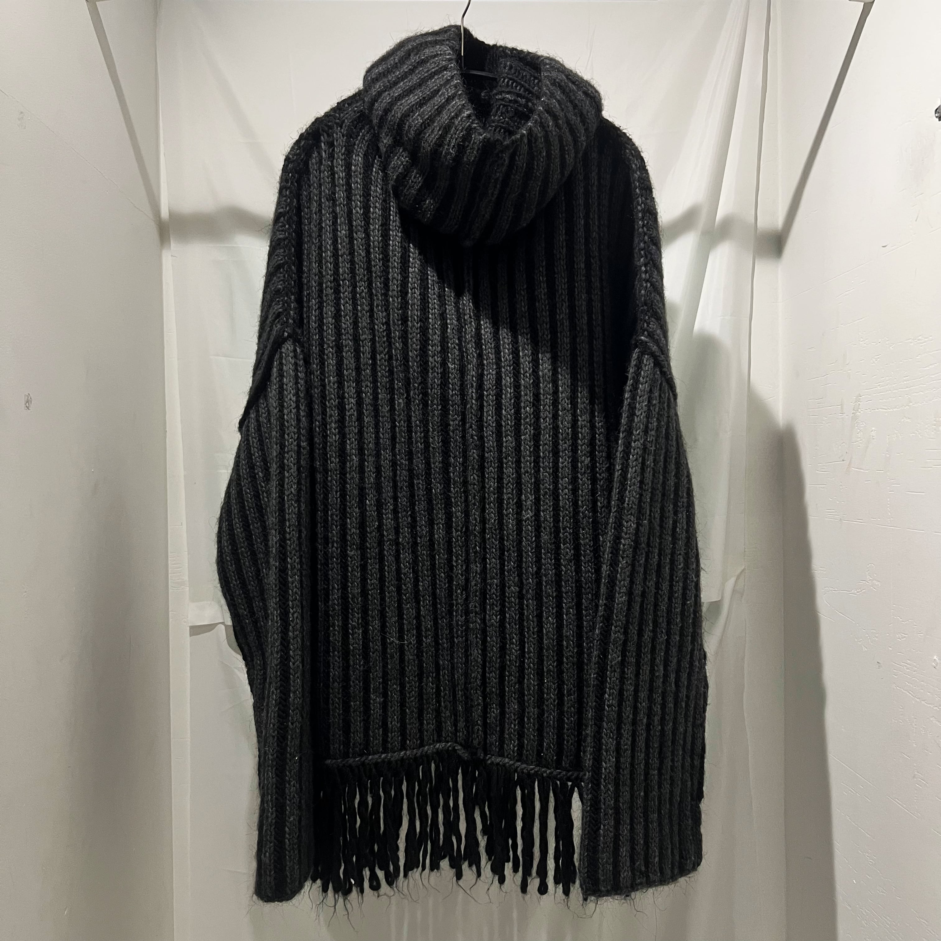 Omar Afridi オマールアフリディ 20AW REVERSIBLE FRINGE KNIT Omar Afridi オマールアフリディ 20AW REVERSIBLE FRINGE KNIT