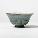 ［石渡 磨美 ］66	カフェオレボウルL（青鼠）