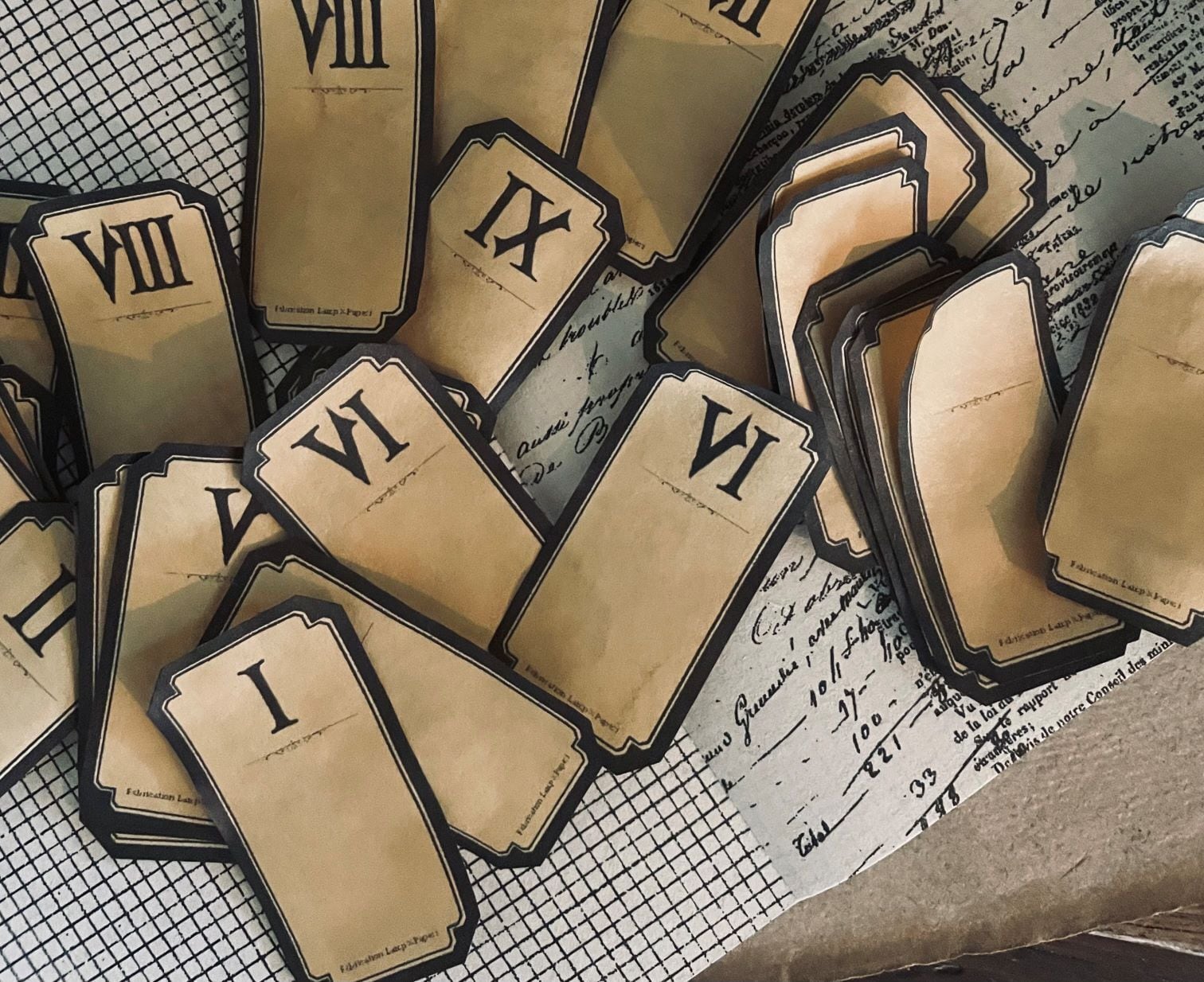 コーヒー染めラベル | Lamp×Paperi Brocante