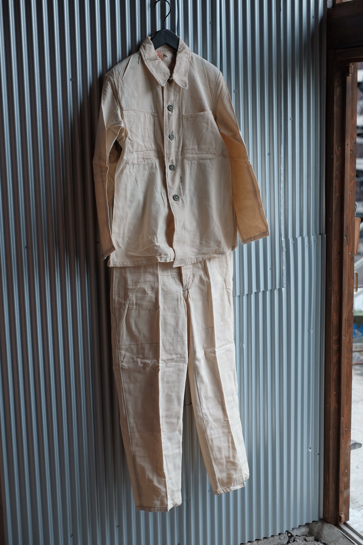 1930年代 上下作業服 JapaneseVintage | 静電気
