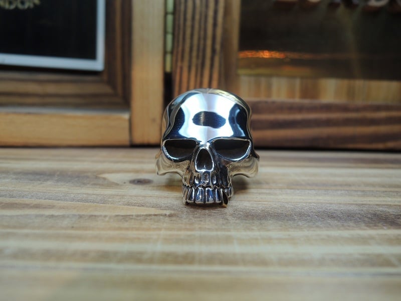 クレイジーピッグ CrazyPig 27 LARGE EVIL SKULL RING K18 Fang