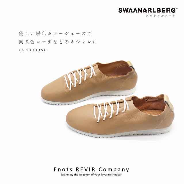 SWAANARLBERG スワンアルバーグ シューズ レディース　レザーシューズ LACE UP SHOES SW-L01-L01-CA CAPPUCCINO カプチーノ