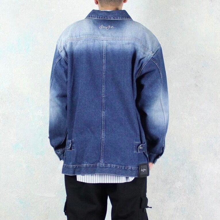 SEAN JOHN オーバーサイズ ブリーチ加工 デニムジャケット【FF-3435】 | cv