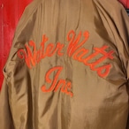 70s〜80s HOLLOWAY ヴィンテージナイロンスタジャン Water Watts 企業
