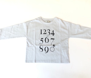 【21AW】eLfinFolk(エルフィンフォルク)Numbering pixie Long sleeve Tee（80/90/100/110/120/130)ロンT　ロゴ