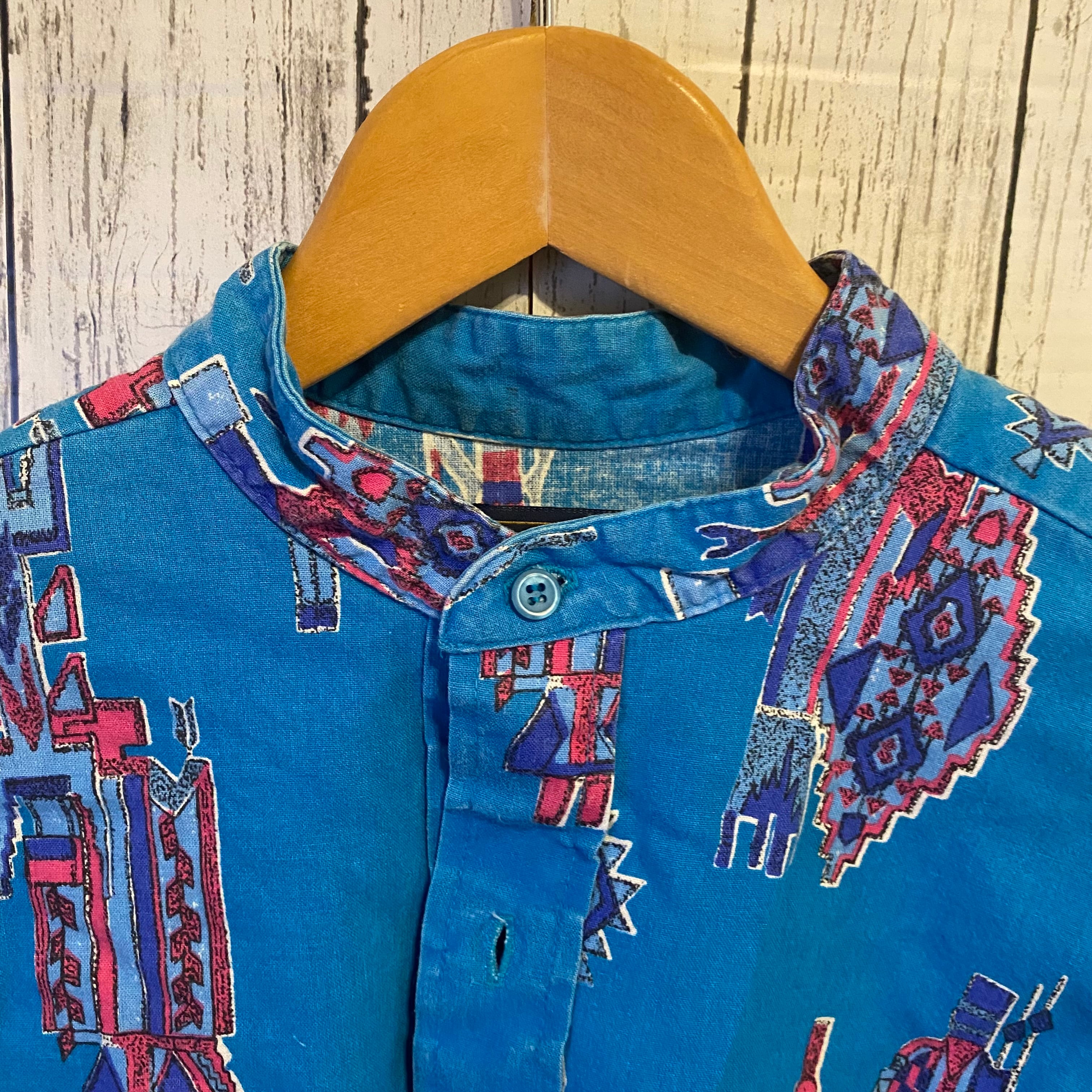 US古着 ネイティブ柄シャツ | Catton PoPins US古着 ネイティブ柄シャツ | Catton PoPins