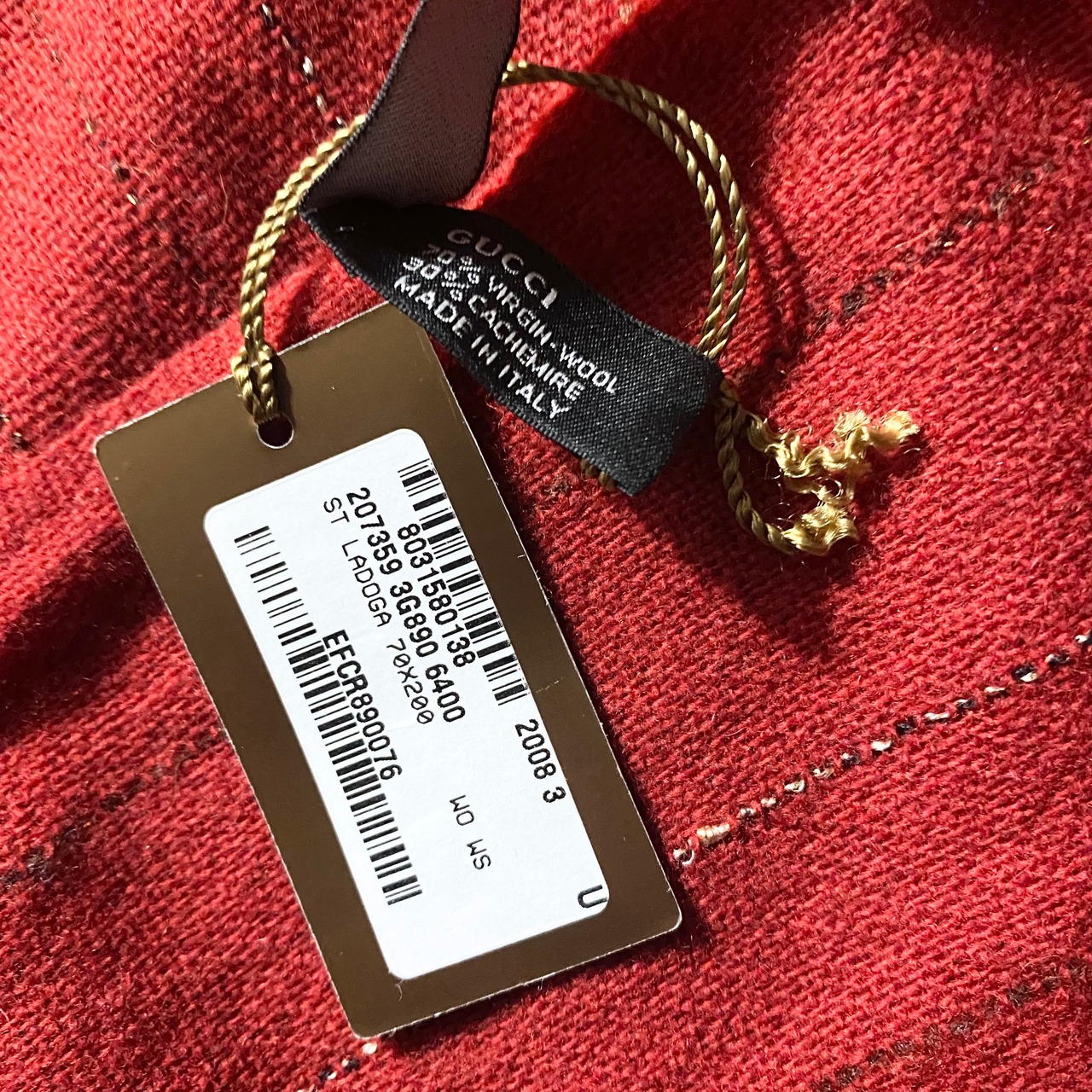 GUCCI by Frida Giannini cashmere brend wool scarf