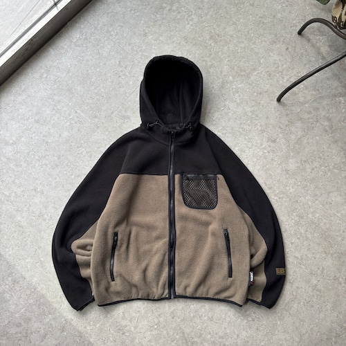90s Eddie Bauer "EBTEK" fleece zip up hoodie【仙台店】