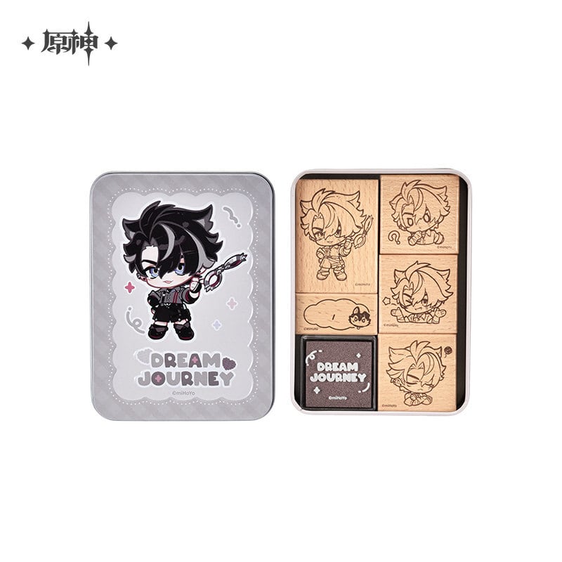 原神 星稚夢旅シリーズ スタンプセット フリーナ コロンビーナ 鍾離
