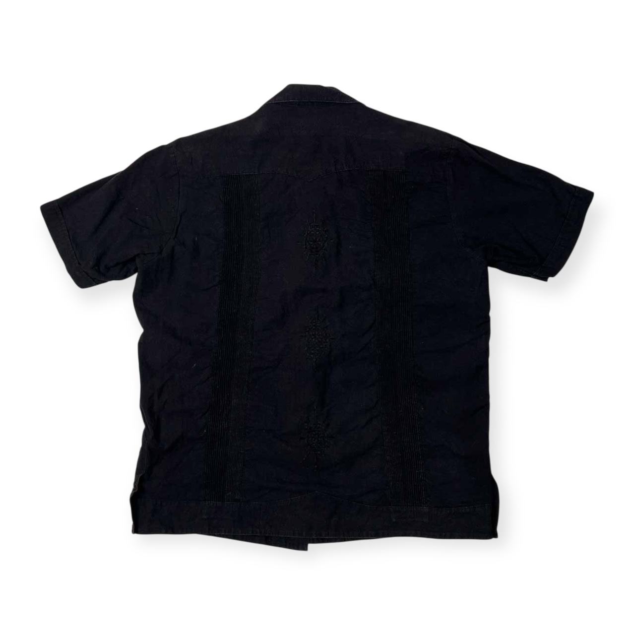 Mr.buho キューバ シャツ サイズ M /半袖/メキシコ製/ブラック/ビンテージ/オールド