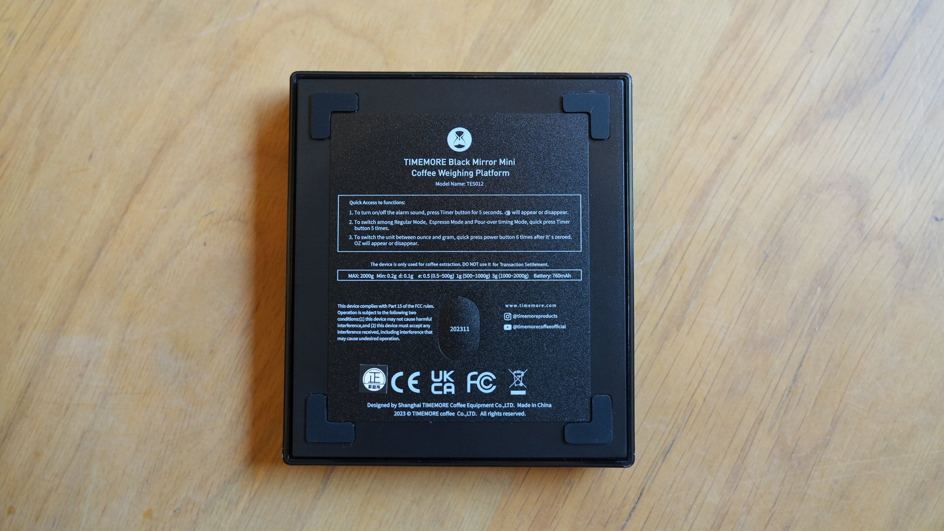 【新品未開封】TIMEMORE Black Mirror Mini スケール 楽天市場】正規販売店 TIMEMORE SCB040BK BLACK MIRROR Mini コーヒー