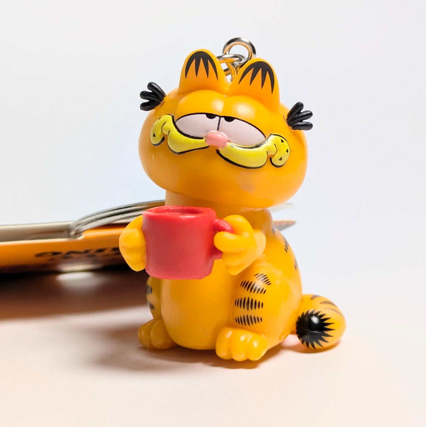 【 Garfield ( ガーフィールド ) 】 3D PVCキーホルダー 『 Coffeeタイム♡ 』 〚アメリカン雑貨 アメトイ〛