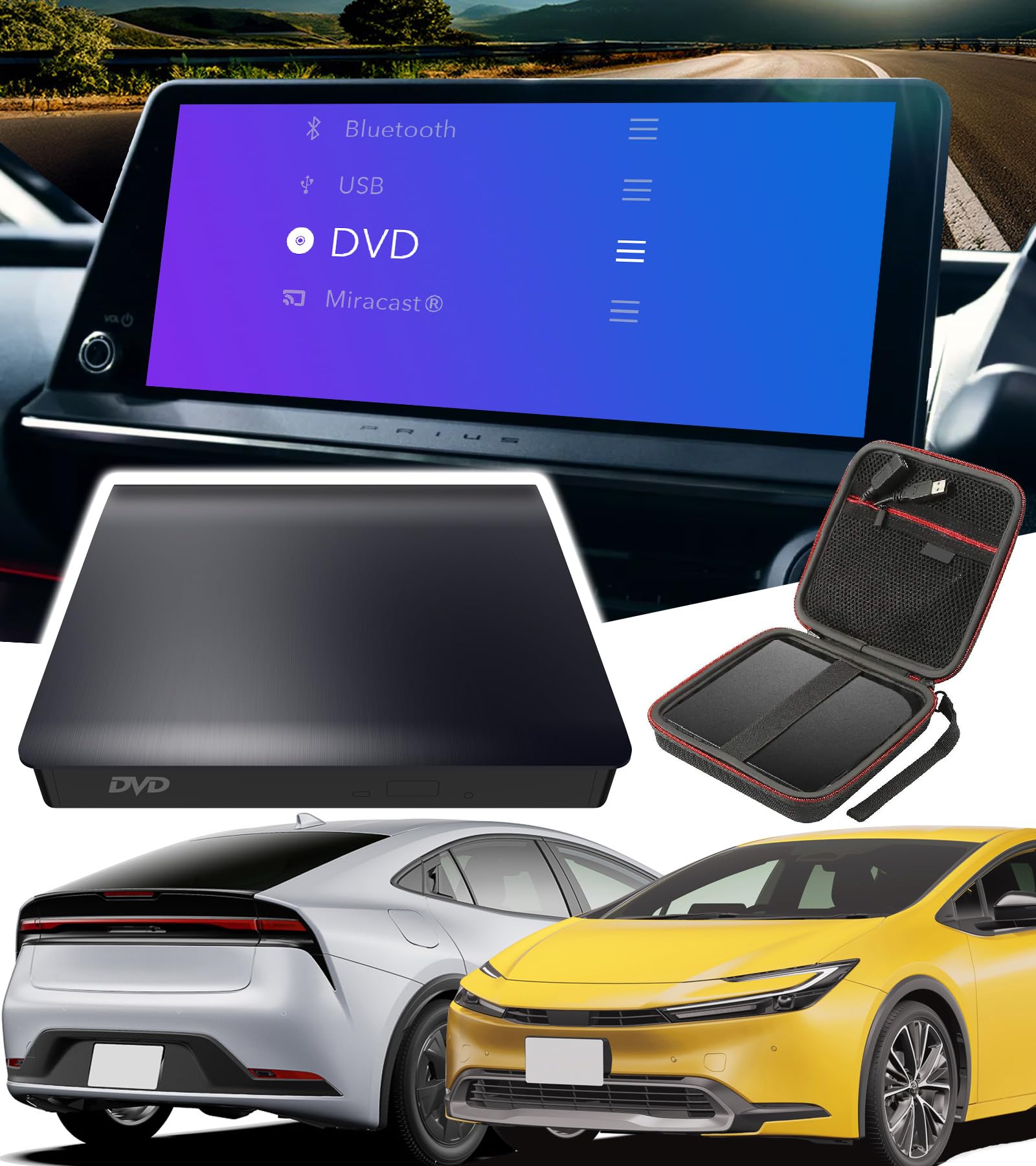 ハリアー80系適用】 OMEGATECH【国内正規品】 車載DVDプレーヤー 車用